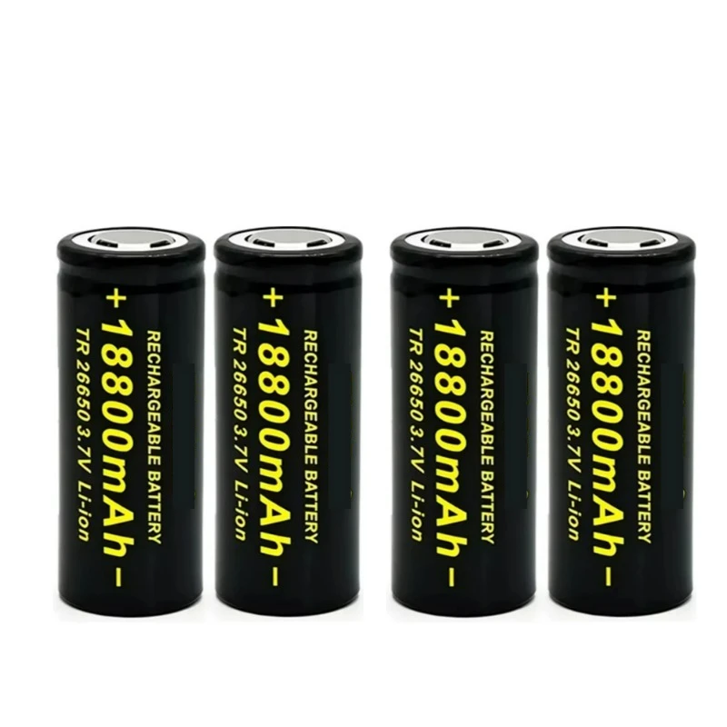 Hot Sale 18800mAh 3.7V 26650 50A Li-Ion Battery for LED Flashlight Outdoor Searchlight Small Electric Drill Remote Control Boat