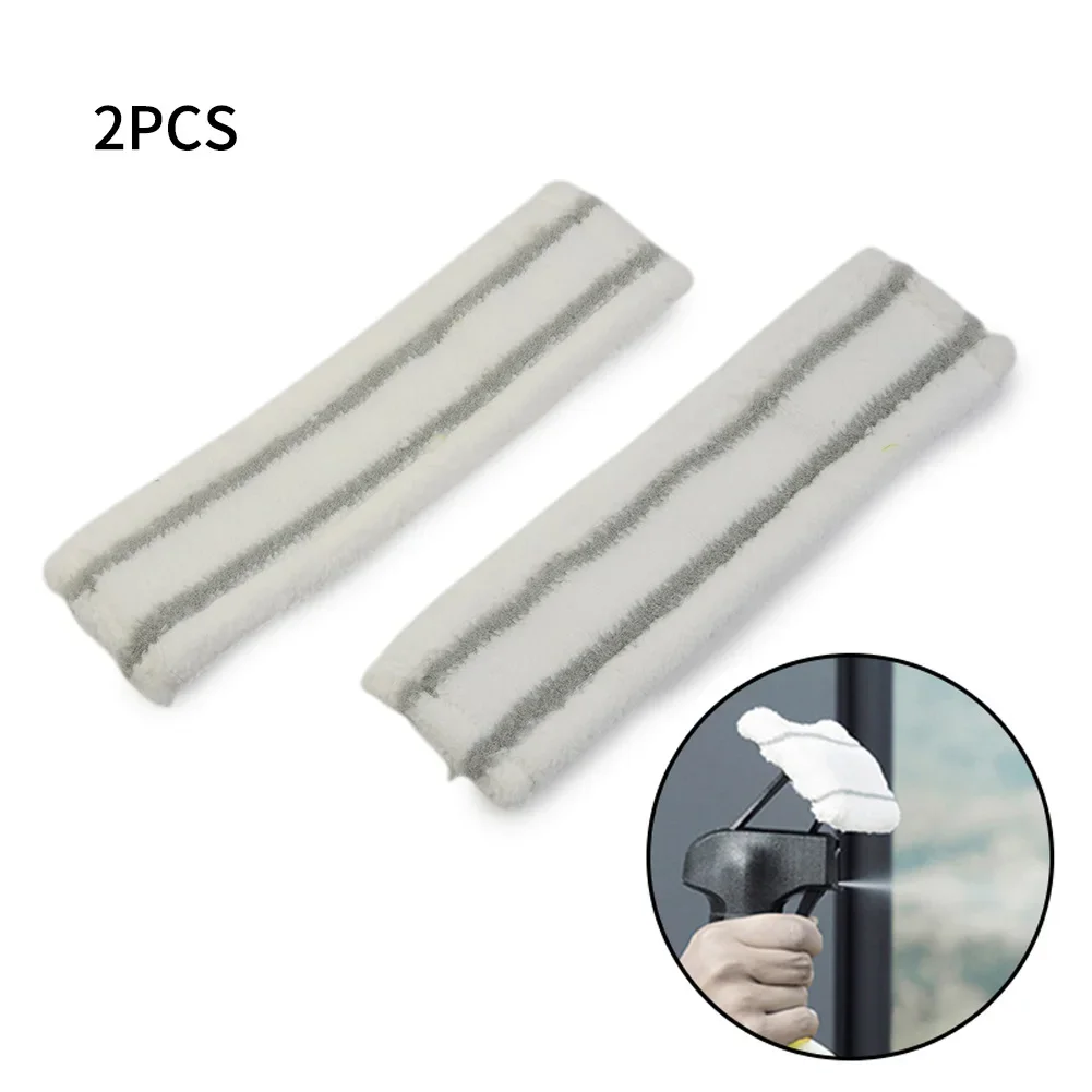 2pcs Microfibre Mop Cloths Reusable For Karcher WV1/WV50/WV75 2.633-100.0 Window Cleaning Machine Household Cleaning Accessories