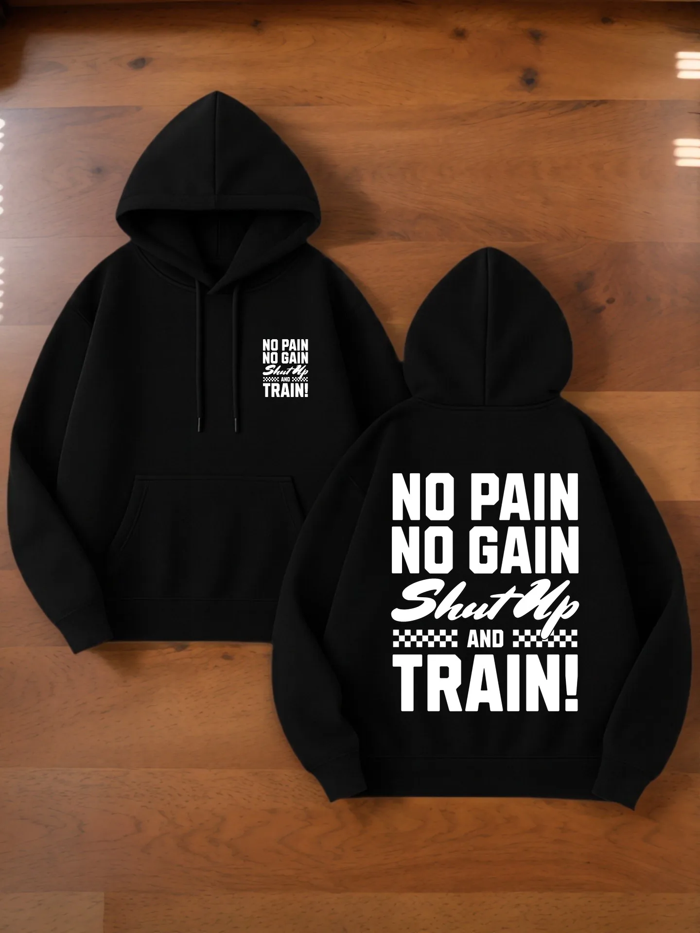 هوديي برسومات للرجال، حرف - طباعة، نمط كاجوال، مبطن بالصوف، لصالة الألعاب الرياضية والارتداء اليومي، للرجال #1