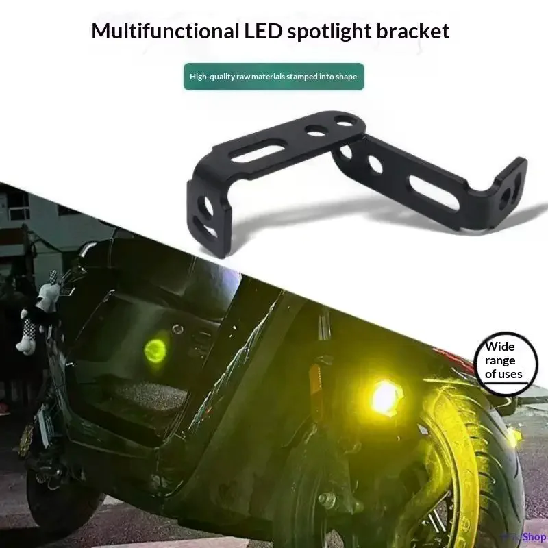 Heavy Duty 2Pcs Universal Headlight Extension Bracket Motorcycle Fog Light Mount Holder for ATV Dirt Bike Custom Mods