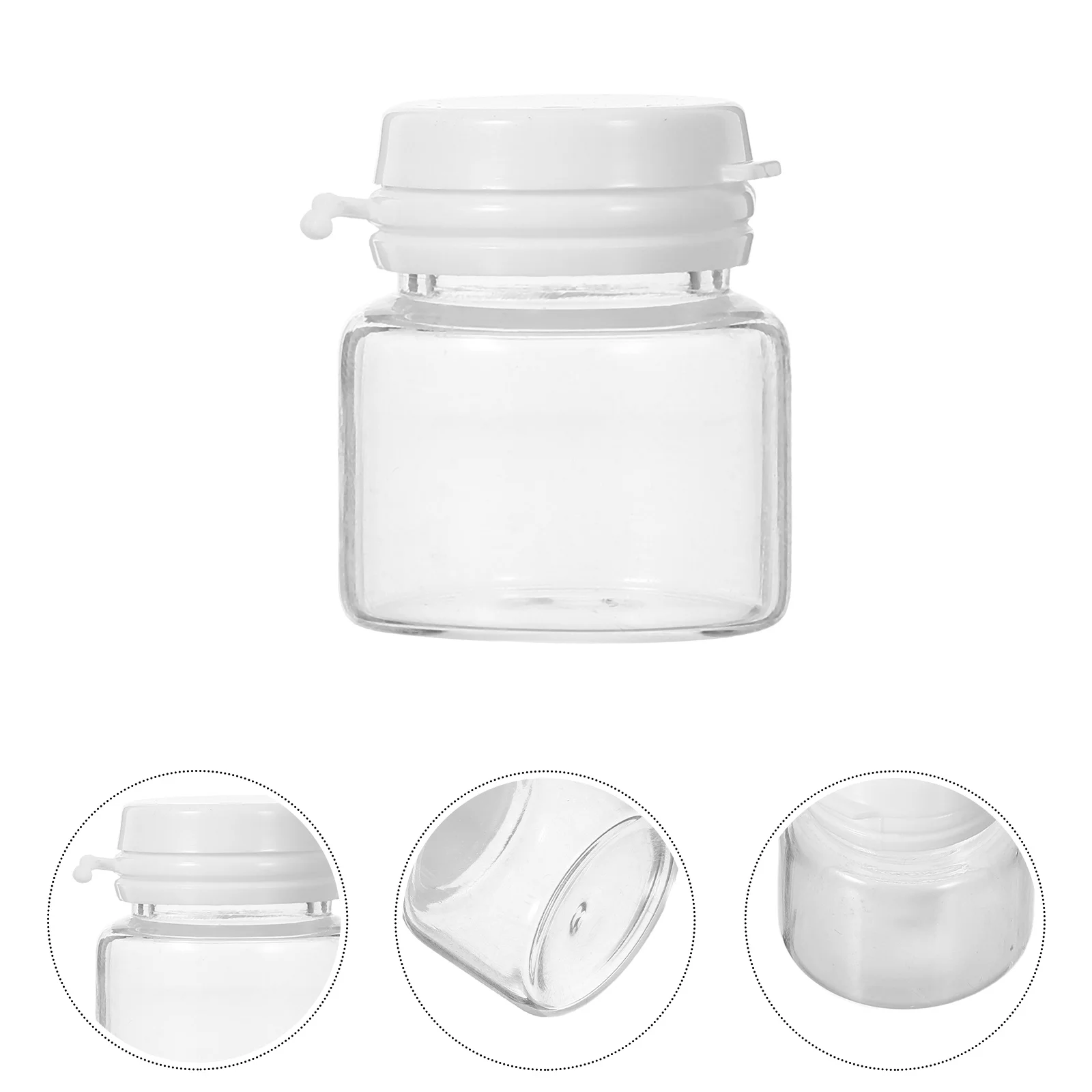 

10Pcs Travel Cream Jar Leak Proof Transparent Refillable Small Containers Portable Skincare Makeup Toiletries Travel Bottle