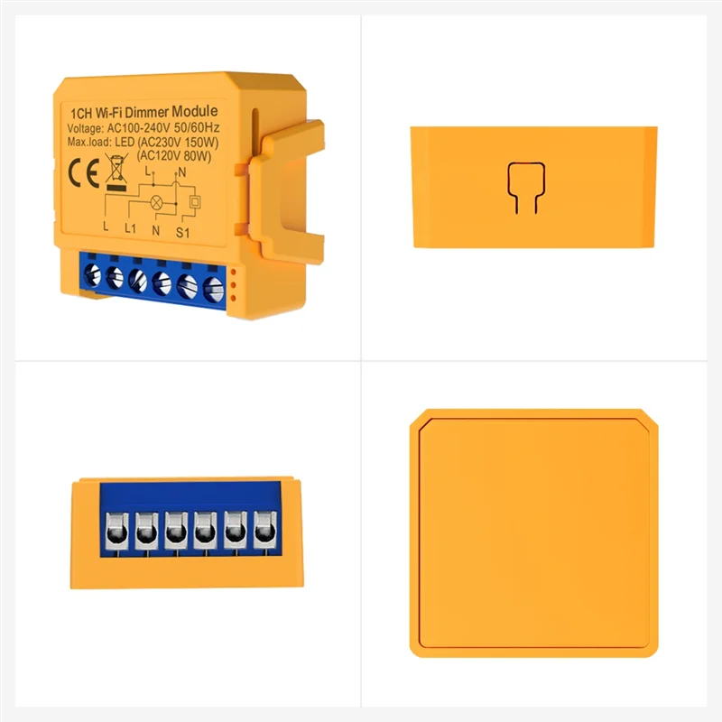 Módulo de interruptor de atenuación inteligente CABE-Tuya Wifi, módulo de interruptor de luz de atenuación de 2 entradas, Control por aplicación remota, funciona con Alexa, Google Home Dura