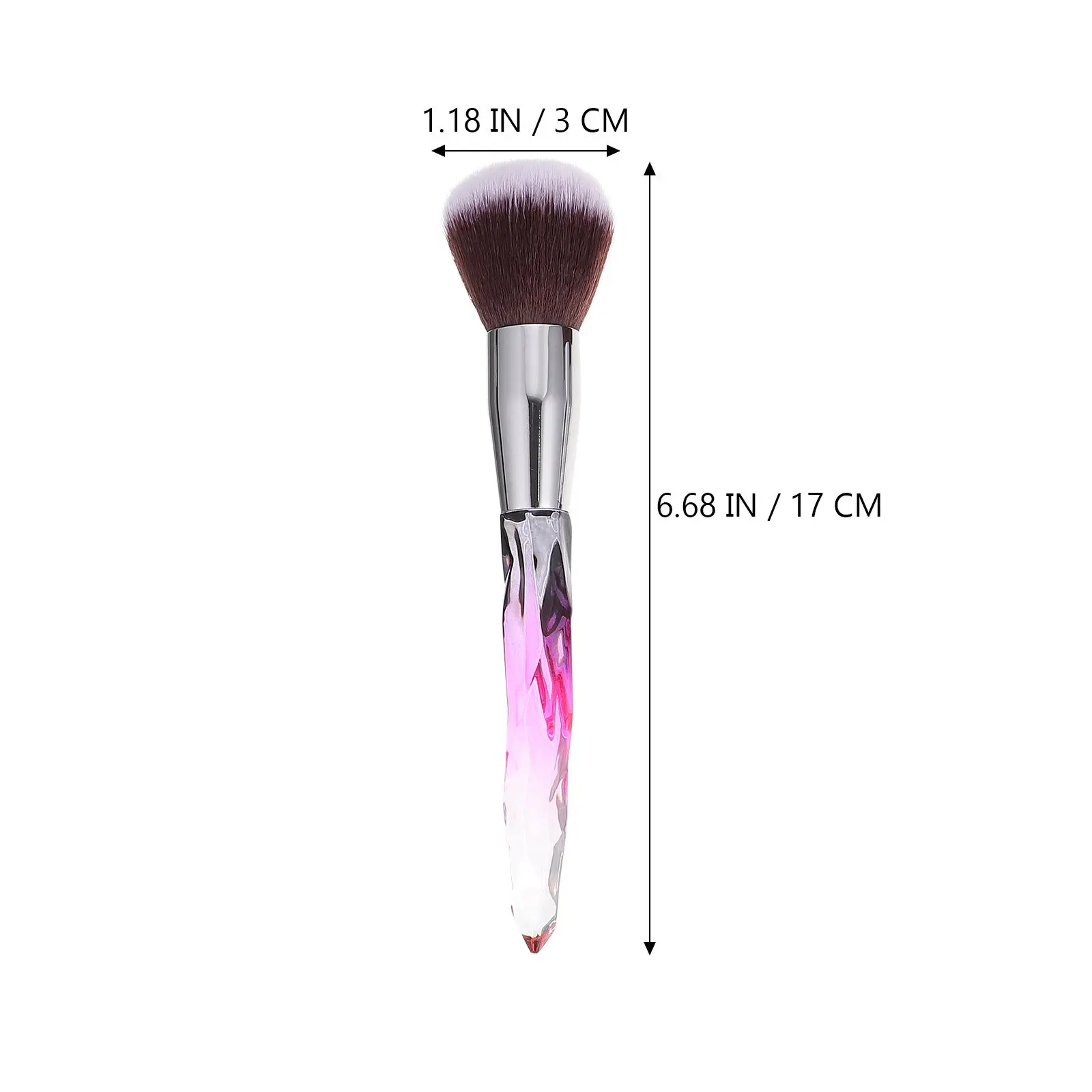 10Pcs Professional Makeup Brushes Set Crystal Handle Fiber Hair Makeup Kit Foundation Powder Eyeliner Brush Tools