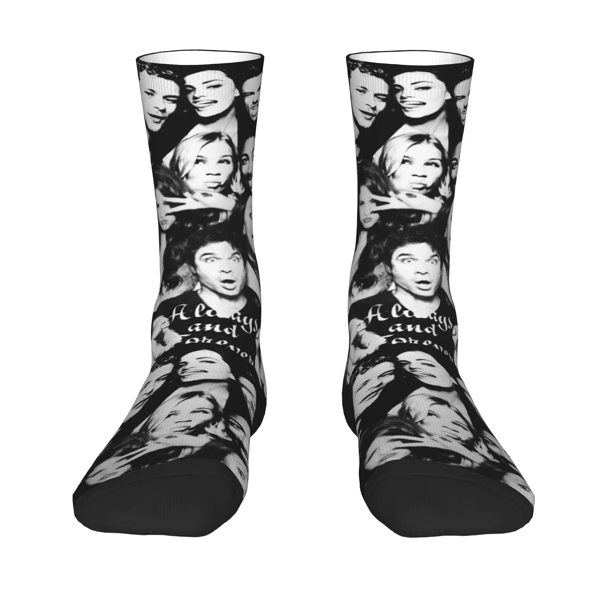 Custom The Vampire Diaries Dress Socks Mens Womens Warm Fashion Novelty  Crew Socks