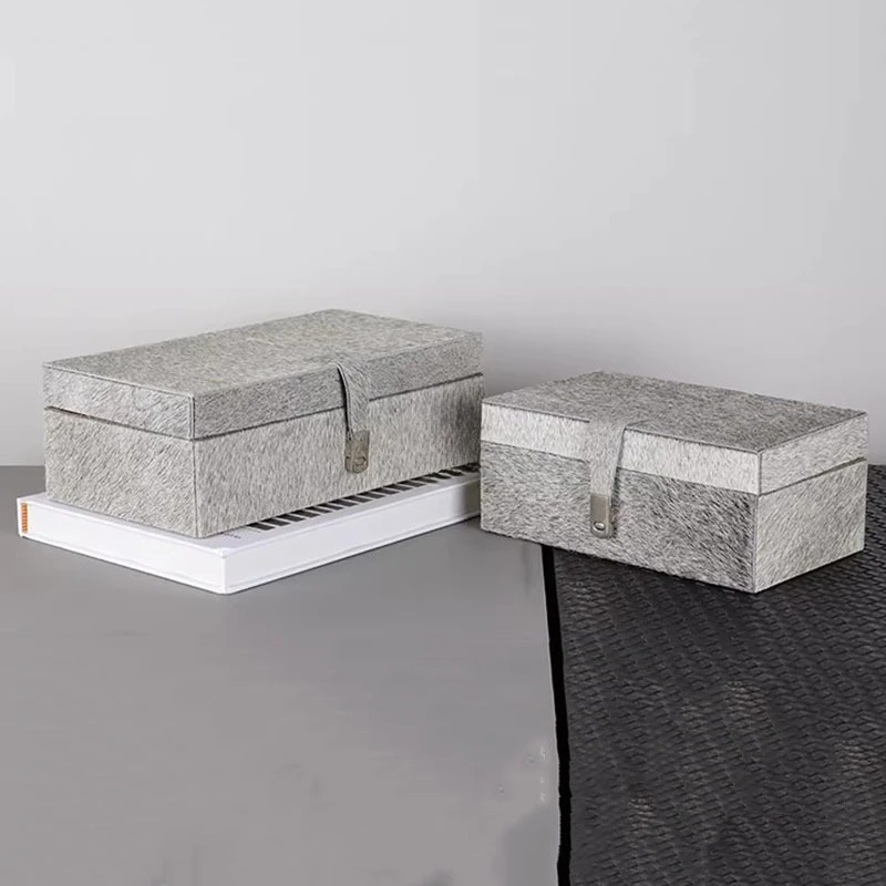 Modern Simple Storage Box Bracelet Storage Boxes Creativity Exquisite Horsehair Jewellery Case Living Room Decoration Cases