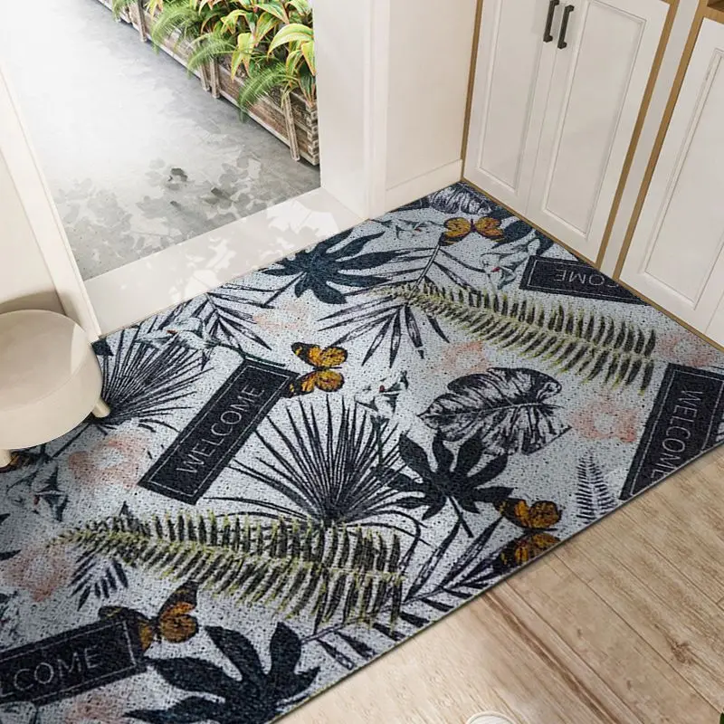 Nordic Style Home Entrance Door Floor Mat Creative Geometric Print Pattern Non-slip Floor Pad Fashion Living Room Decor Carpet