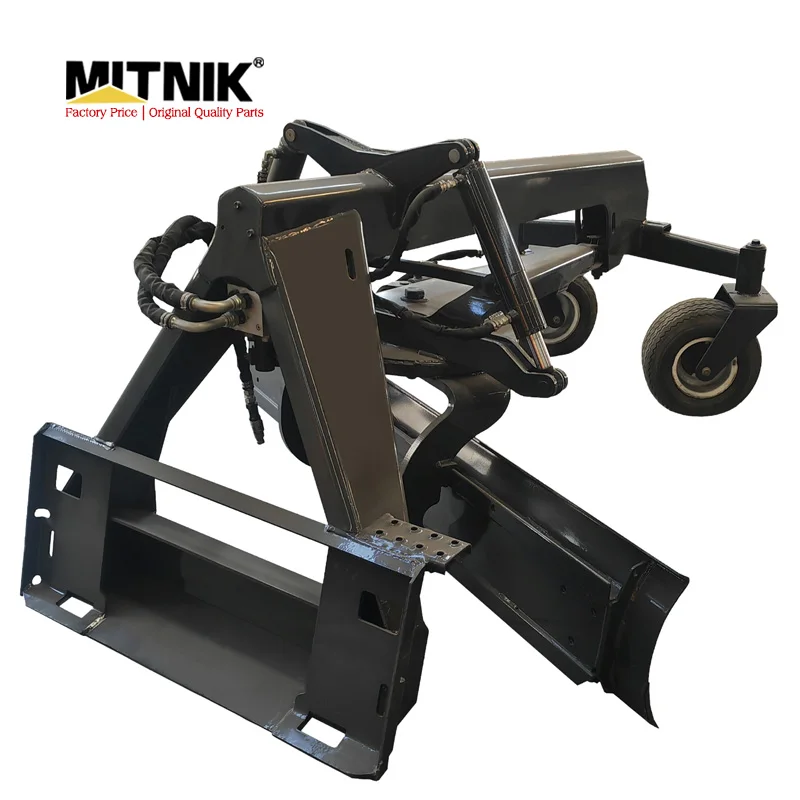MITNIK 313 Series Skid Steer Loader Attachment Pavement Grading Motor Grader with Engine for 1.5t-100t Excavators   Quality