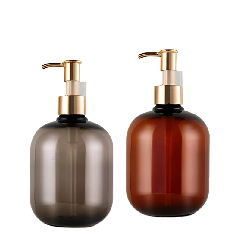 

300ml Shampoo Bottle 10/20/30pcs Round PET Press Type Plastic Shower Gel Hand Sanitizer Sub Packed Lotion Wholesale