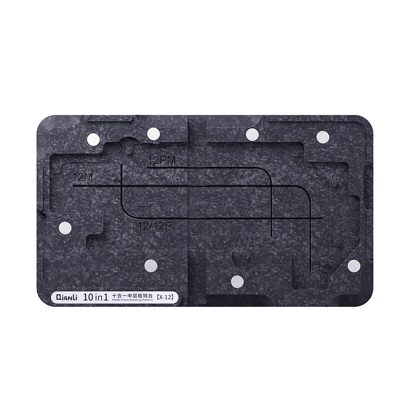 10 in 1 Middle Layer Board BGA Reballing Stencil Plant Tin Platform for iPhone X-12ProMax Mainboard Rework WeldingTools Qianli