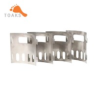TOAKS FRM-02 Pure Titanium Alcohol Pot Stand 4PCS/Set Camping Equipment Hiking Picnic Outdoor Cookware Accessory