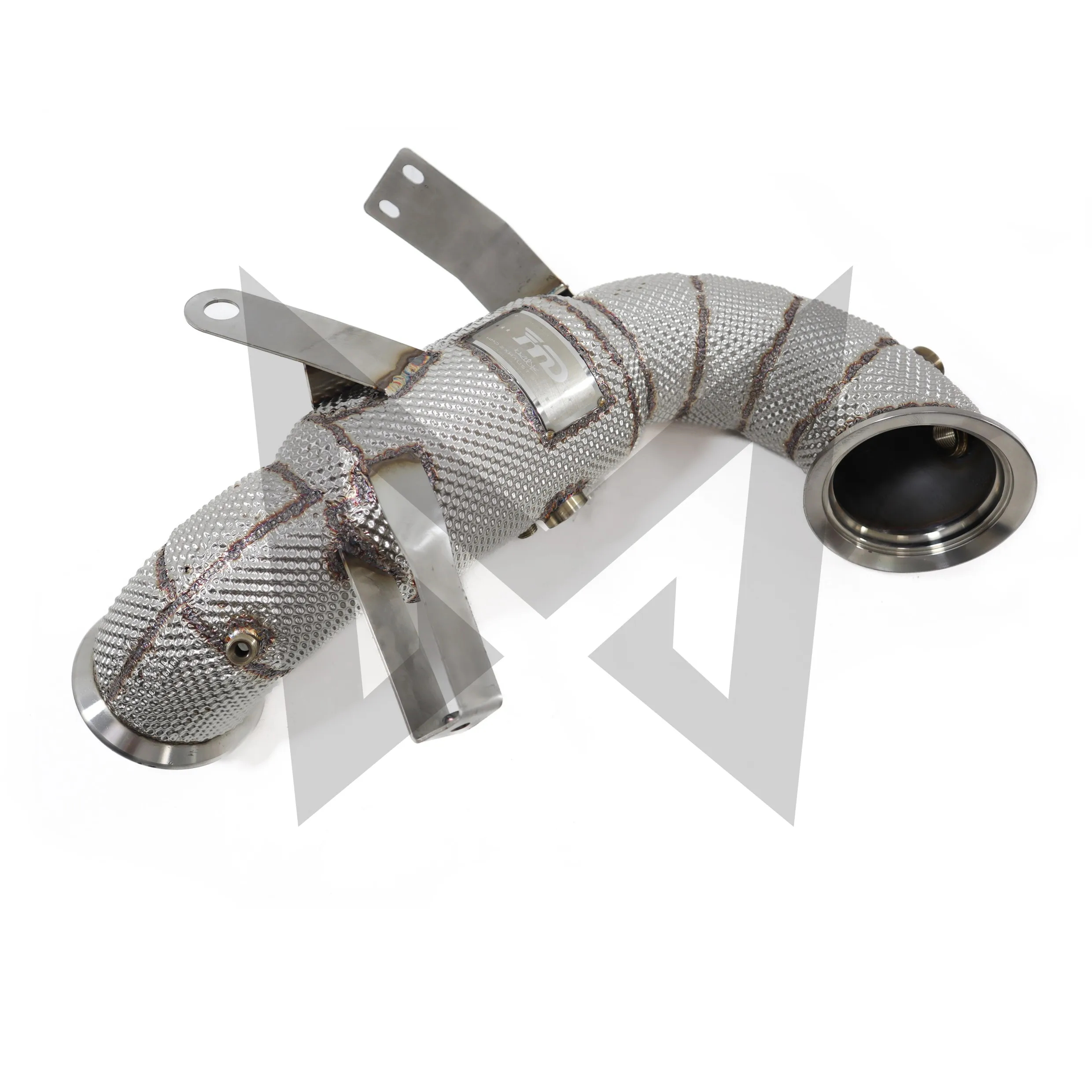 MANX Downpipe Suitable for Benz A45S W177 2.0T 2019+ Performance Exhaust System With Heat Shield Racing Pipe