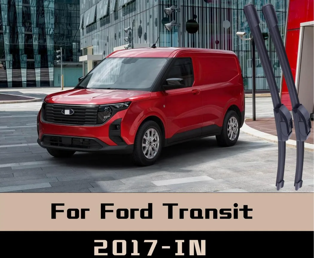 

2Pcs For Ford Transit 2017-IN Wiper Front Wiper Blades Windshield Windscreen Window Brushes Boneless front wipers