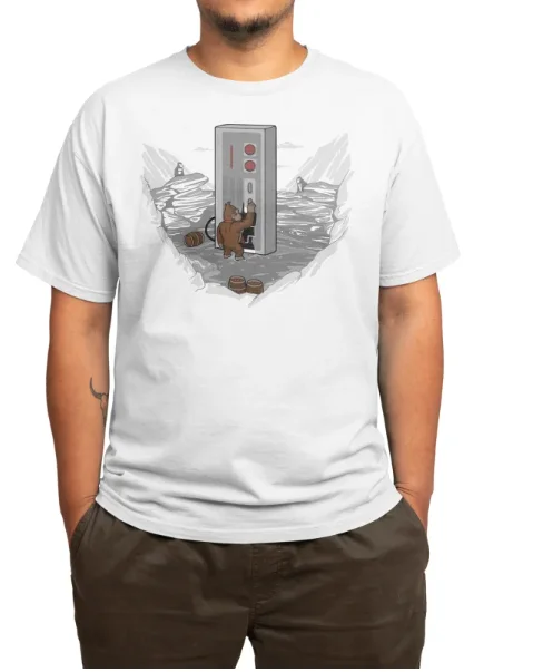 「ビッグフット＆アーケードマシン」気まぐれなシーントレンド個性半袖綿100ラウンドネックファッションTシャツトップTシャツ