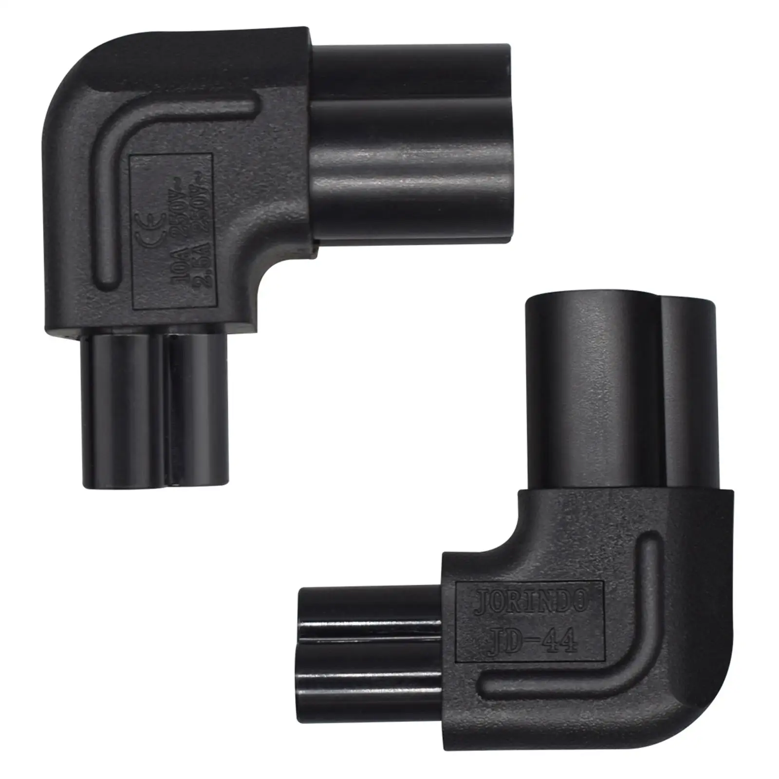90 Degree IEC320 C6 to C5 3 Pin Power Converter Adapter for Notebook Charger Replacement Spare Parts Multi Outlets Electronics