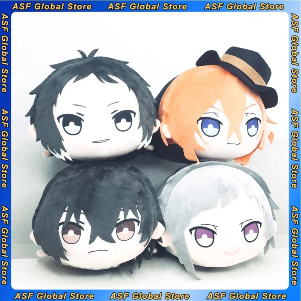 NEW Bungo Stray Dog Dazai Osamu Nakahara Chuuya Nakajima Atsushi Anime Figure Plush Doll Cute and Soft Decorate Gifts Toys