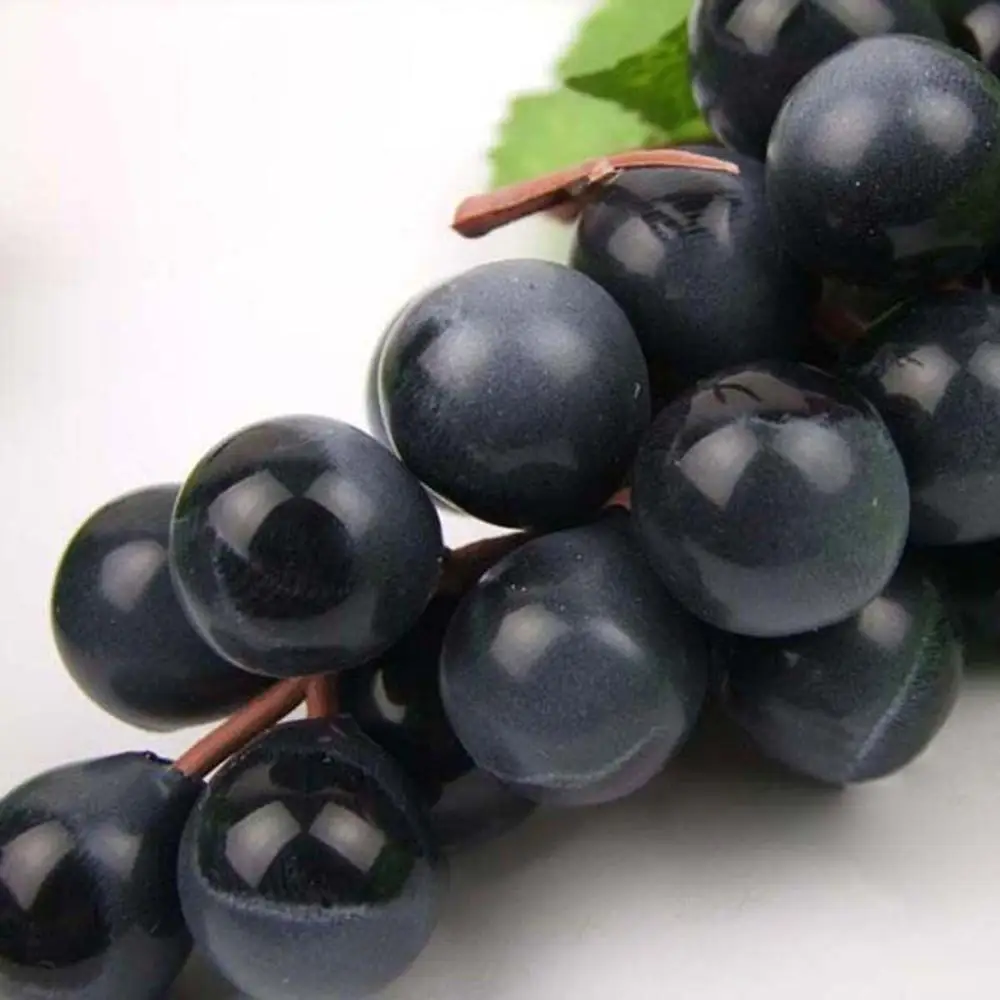 

Garden Fake Plastic Lifelike Wedding Home Decor Grapes Artificial Fruit Simulation