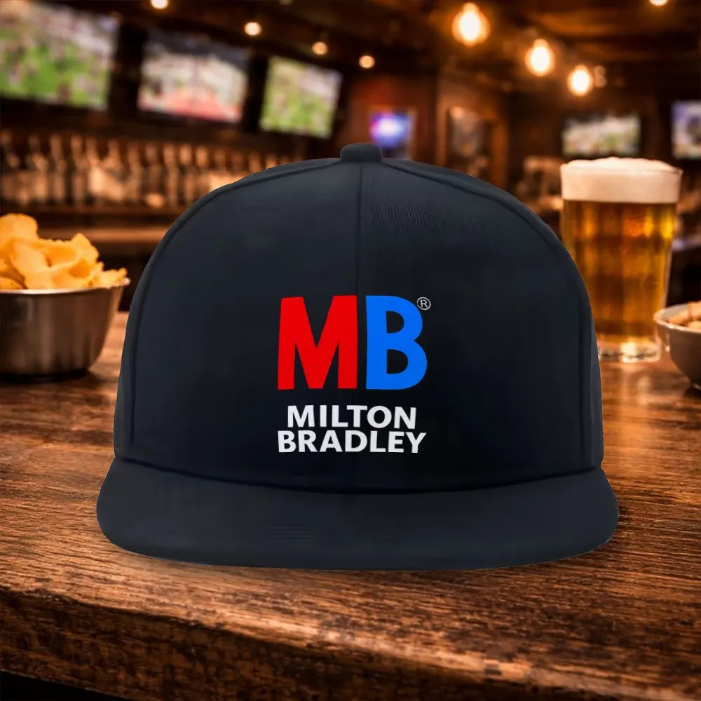 Nueva Gorra de Béisbol Hip-Hop de Ala Plana Milton Bradley - Gorra Deportiva de Moda Urbana para Exteriores - Gorra Hip-Hop para Parejas - Gorra Versátil Tipo Duckbill