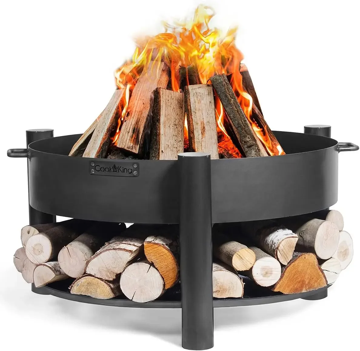 

Hearth 24" Cooking Fire Pit| Wood Burning Fireplace for Backyard Entertaining Grilling |Campfire for Portable Camping