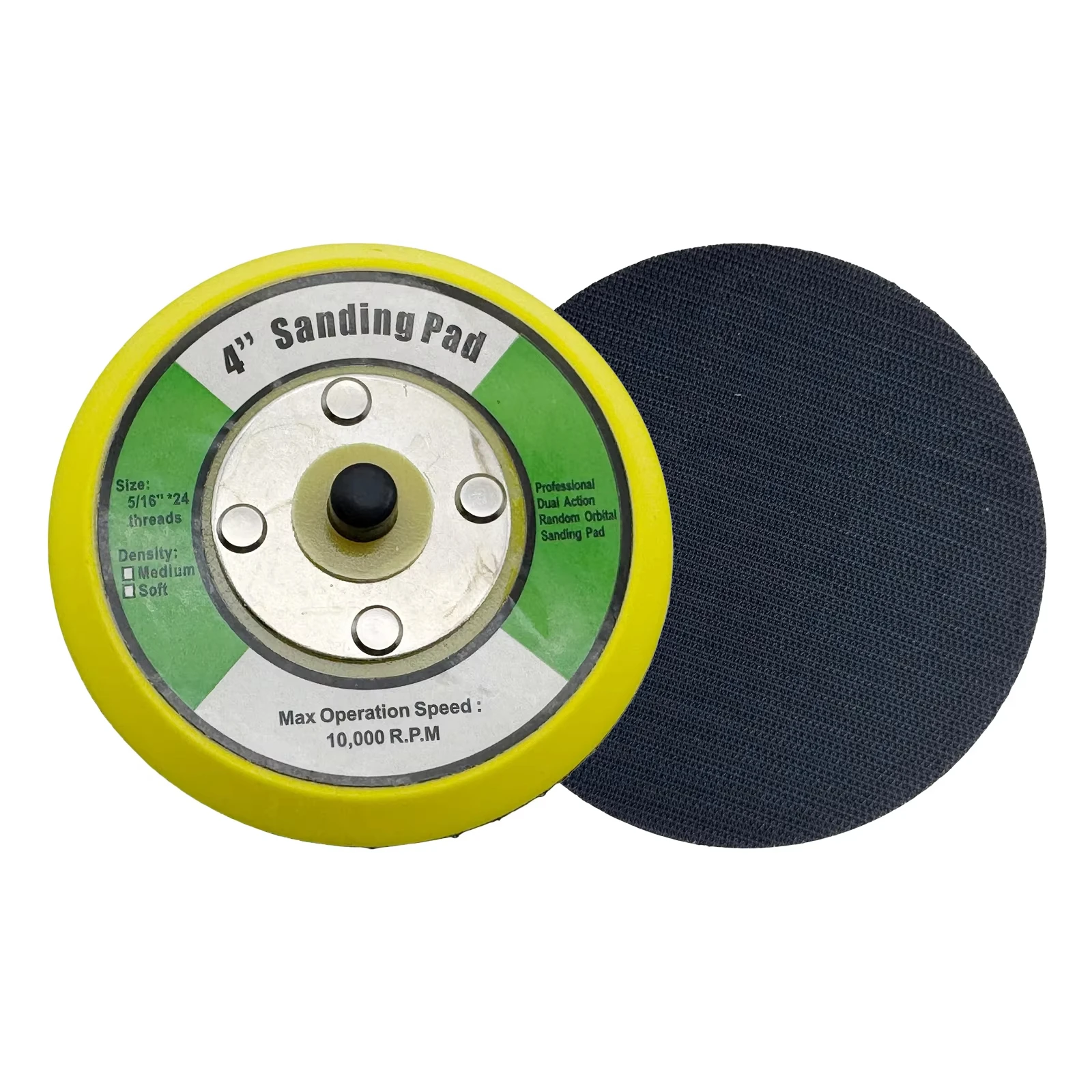 2/3/4/5/6 zoll Polieren Schleif Pad Pneumatische Sander Disc Backer Platte Haken & Schleife M6 M8 Gewinde Für Grinder Dreh Werkzeug – Detail 2