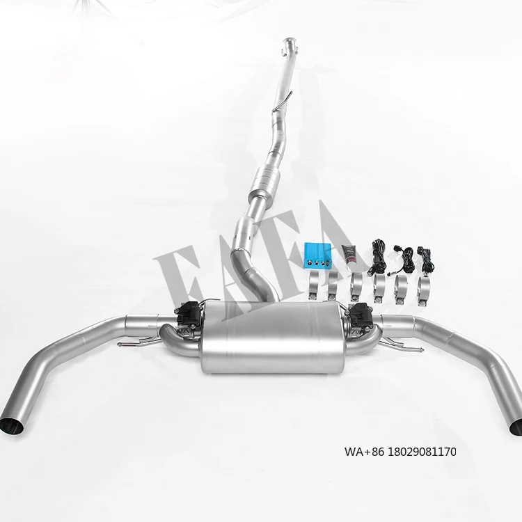 For  CLA220 260 2.0t 2015-2019 High Performance Exhaust System Upper Rear Electric Valve Exhaust Pipe Muffler