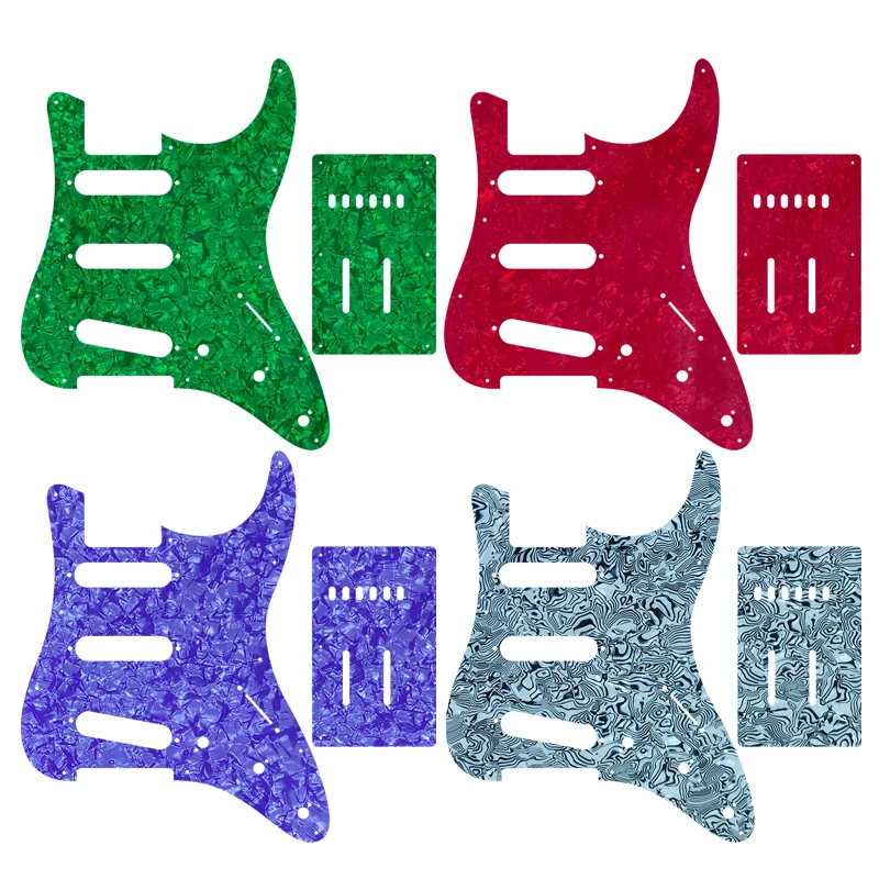 Fei Man Custom Guitar Parts - For Applause Pickguard St SSS & Back Plate Scratch Many Colors