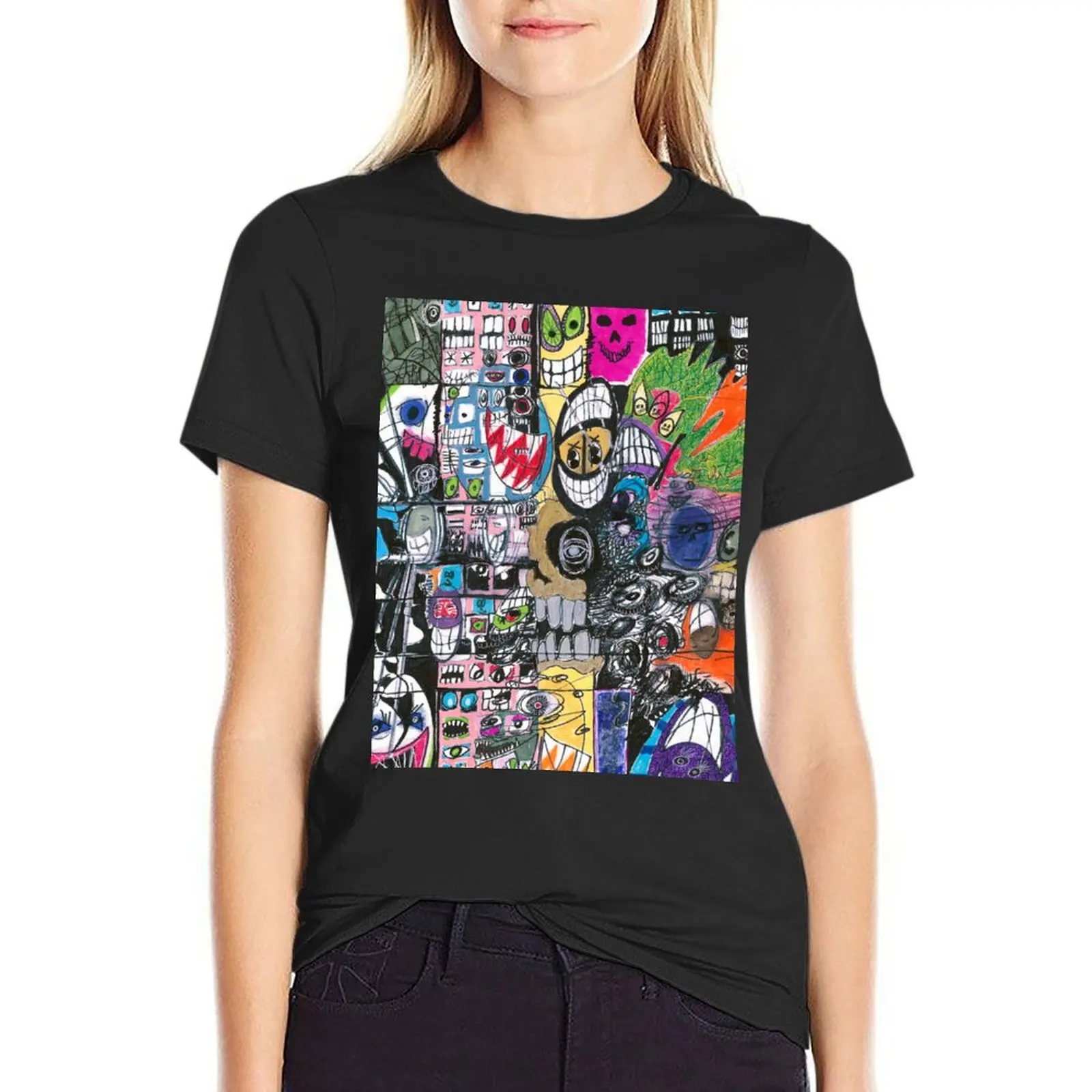 

Футболка MONSTRO-CITIES CONFLAGRATION BIAS I, простые топы по индивидуальному заказу, футболки для тренировок для женщин