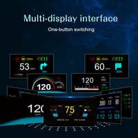 AD C1 HUD Head Up Display Car Navigation Projection Speedometer Overspeed Alarm Multiple Interfaces Car Accessories on Screen