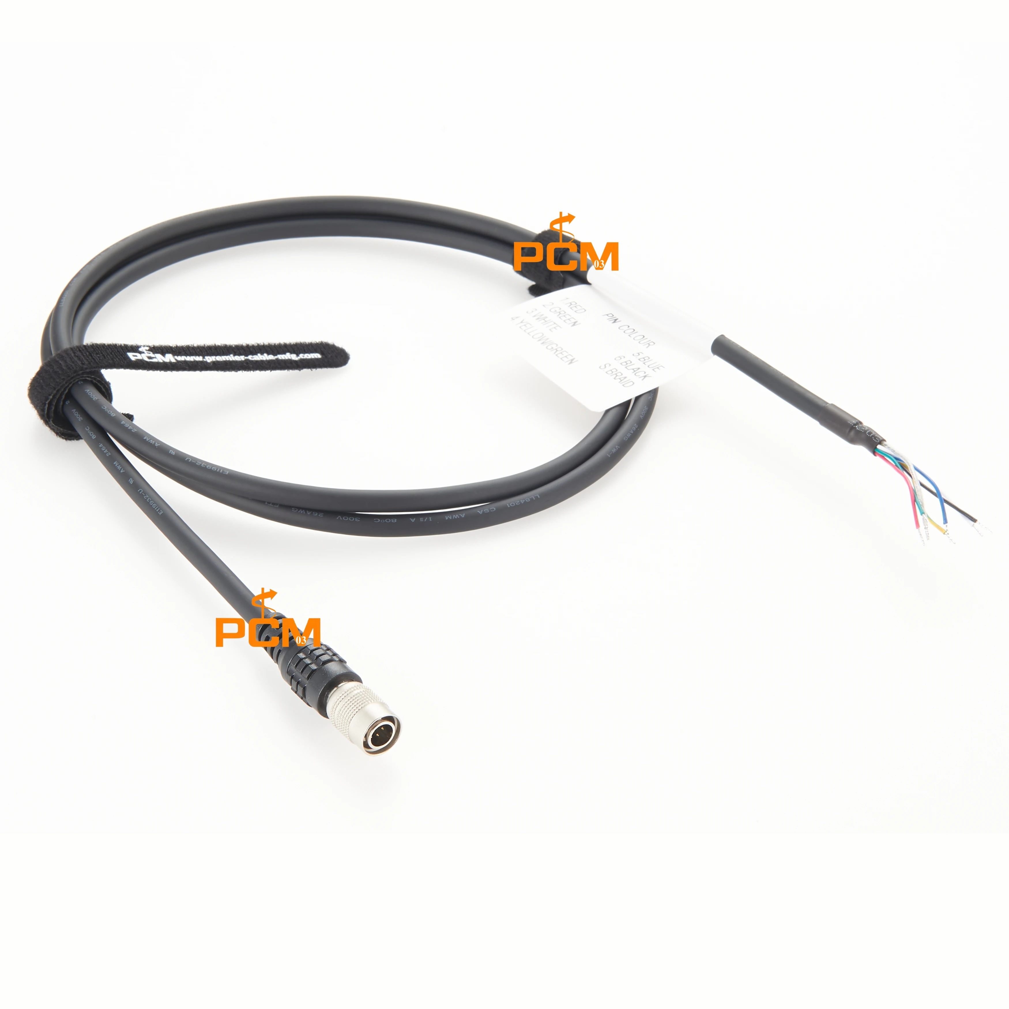 6pin plug socket HR10A-7P-6P Hirose Connector 6 pin Male to Flying Lead Cable High Flex Power Supply Cord GPIO Cable for Basler