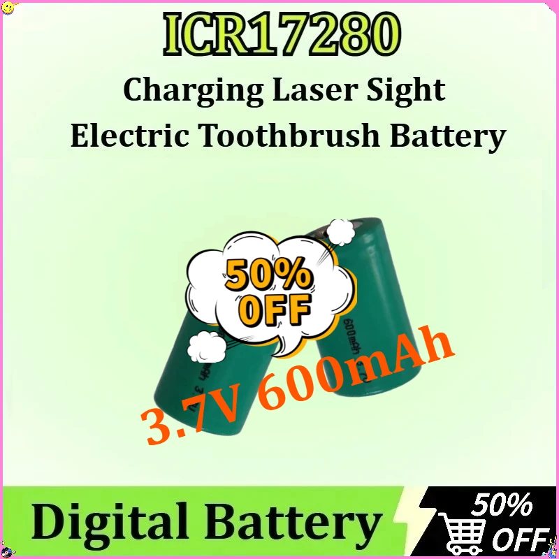 

For ICR17280 Rechargeable Batteries Lithium Battery Charging Laser Sight Electric Toothbrush Digital Battery 3.7V 600mAh