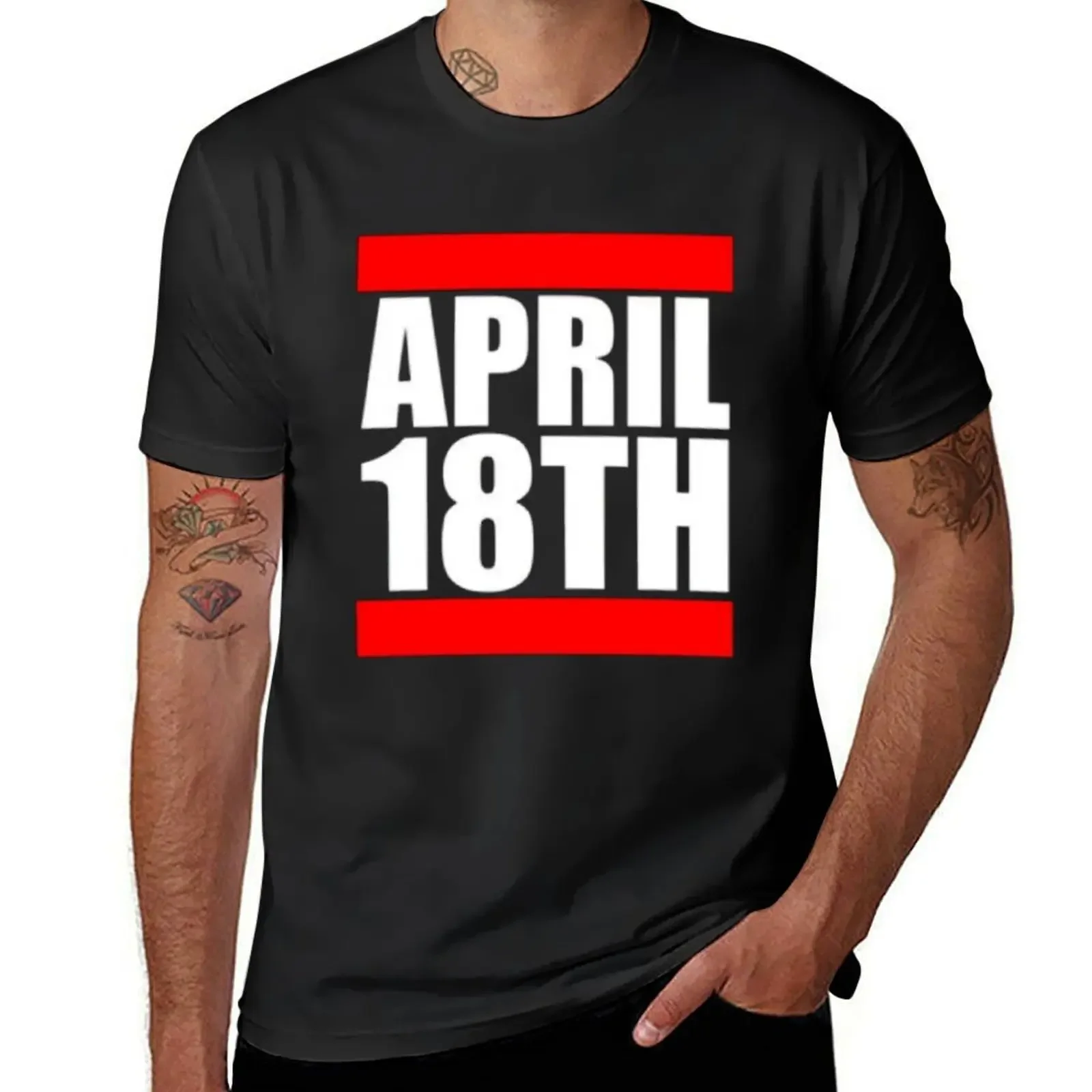 April 18th(2) T-Shirt anime stuff anime t shirts graphic shirts men t shirts high quality