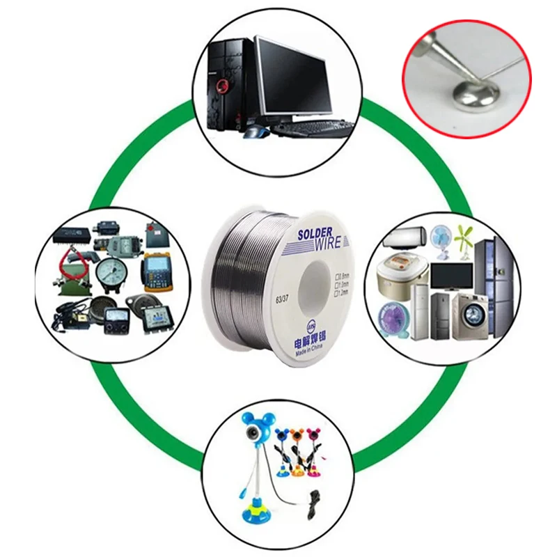 2mm CP-2015 Solder Wire 1.0/1.5m Clean Welding Point 50g 0.8mm 60% High-quality Welding Wire Coil For Electronic Maintenance