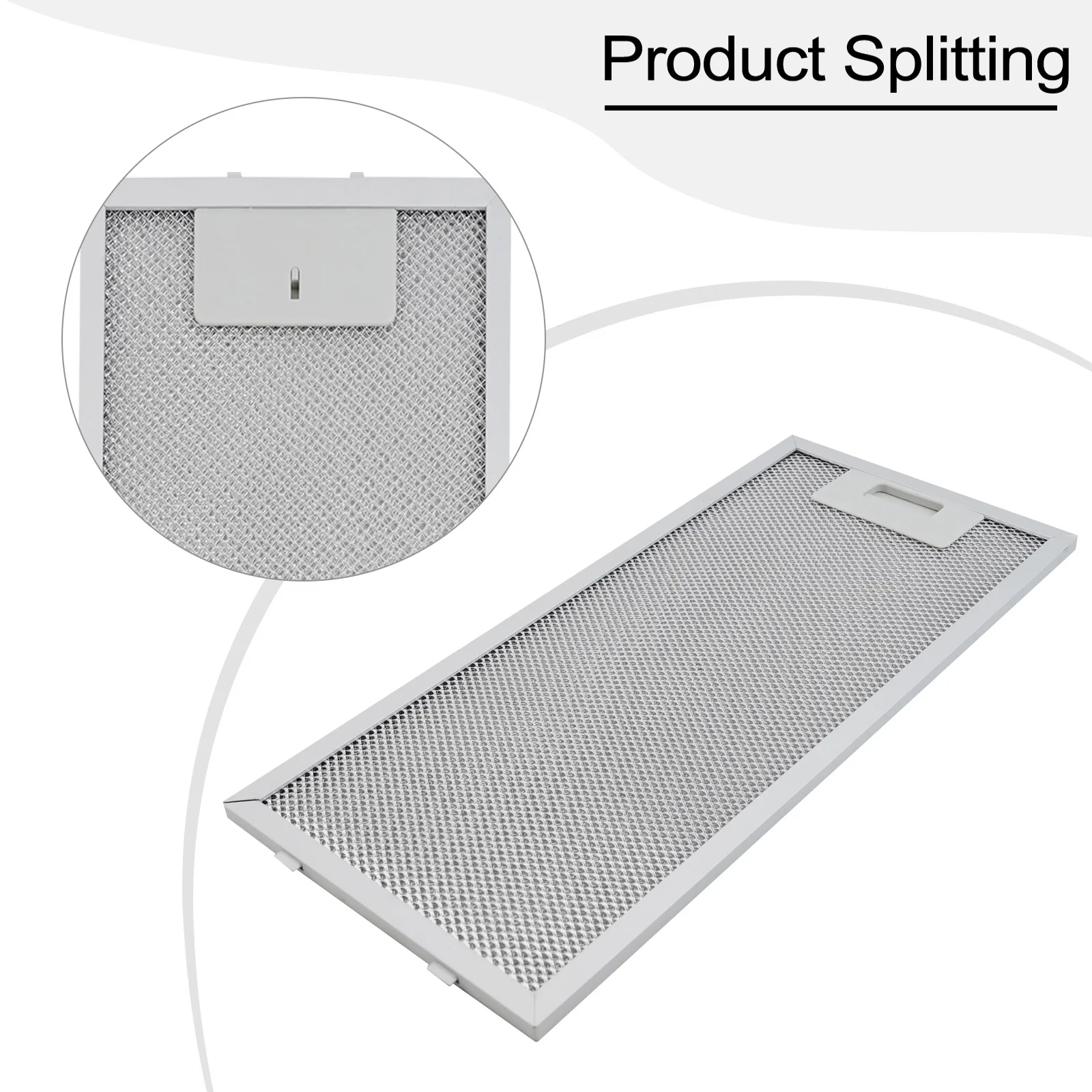 Aluminum Filter Cooker Hood Filter Maintain Air Circulation 5 Layers Aluminized Kitchen Ventilation For Cooker Hood