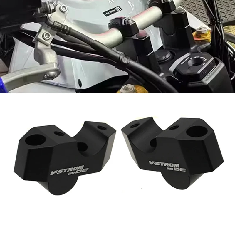 VSTROM 800DE Handlebar Risers Up Clamp Mount Handle Bar Riser Move Back Parts For Suzuki V-STROM 800 DE 2023 2024