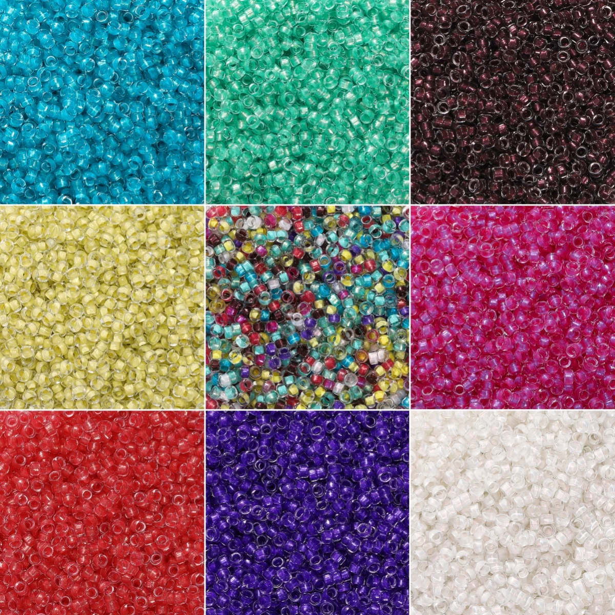 300pcs/lot 2.5mm Colorful Beads Dye Core Small Glass Beads for DIY Making Jewelry Craft Bracelets Necklaces Earrings