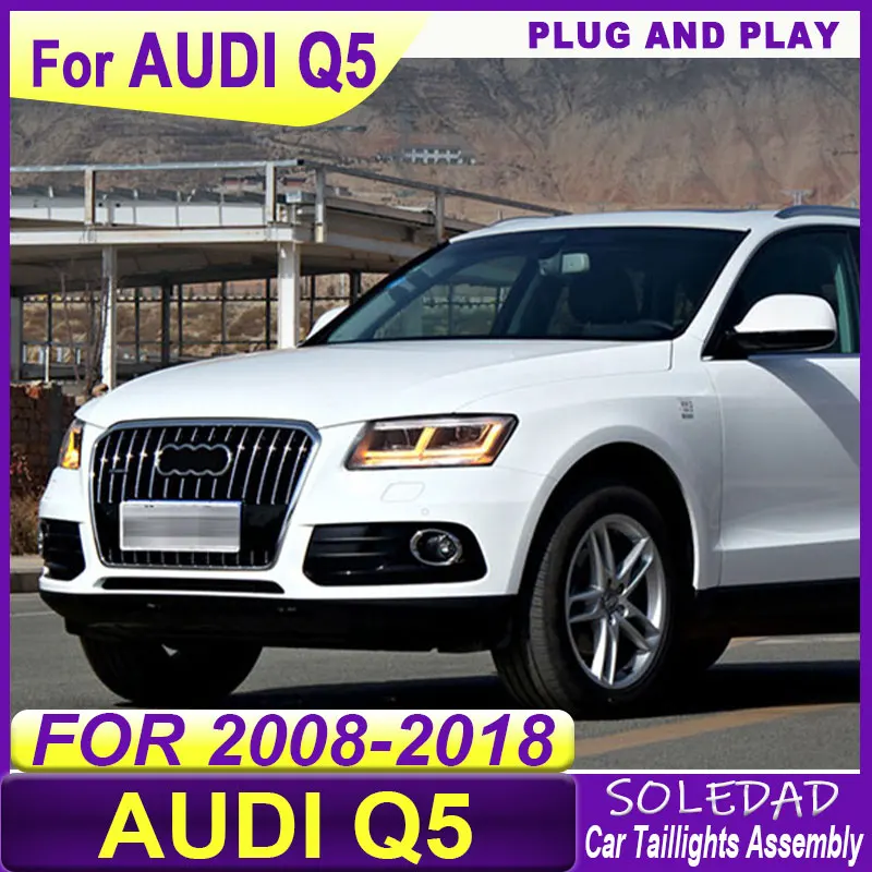 Car Headlights For Audi Q5 2008-2018 headlights Assembly Modification LED Headlights Q5L New Daytime Running Light Headlamp