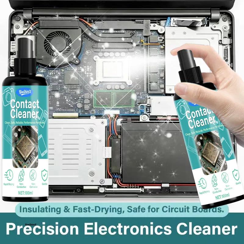 Precision Contact Cleaner - Fast Drying Non-Conductive Electronics Cleaner for Circuit Boards, Safe,Non-Corrosive & Residue-Free