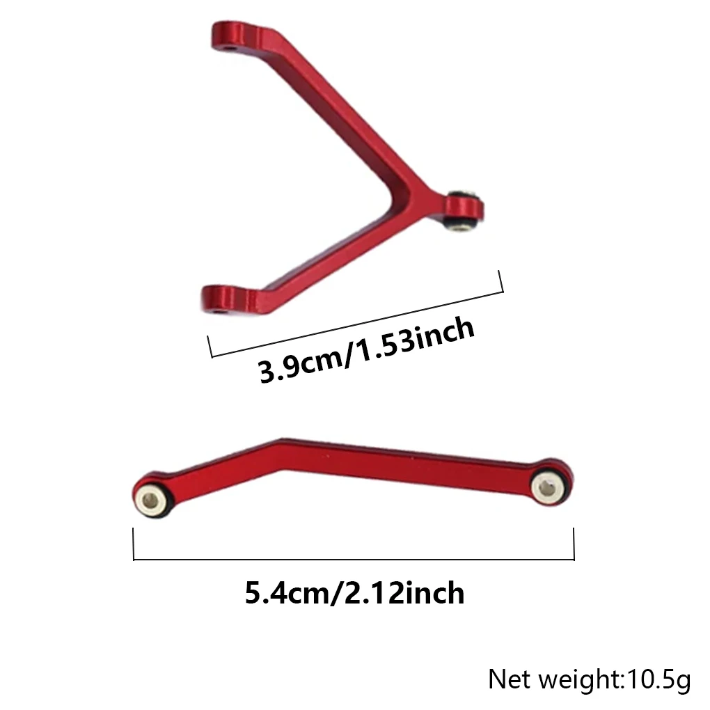 6 SZTUK Zestaw drążków kierowniczych ze stopu aluminium Oś podwozia Zestaw drążków kierowniczych do FMS FCX18 FCX24 1/24 RC Car Upgrade Part