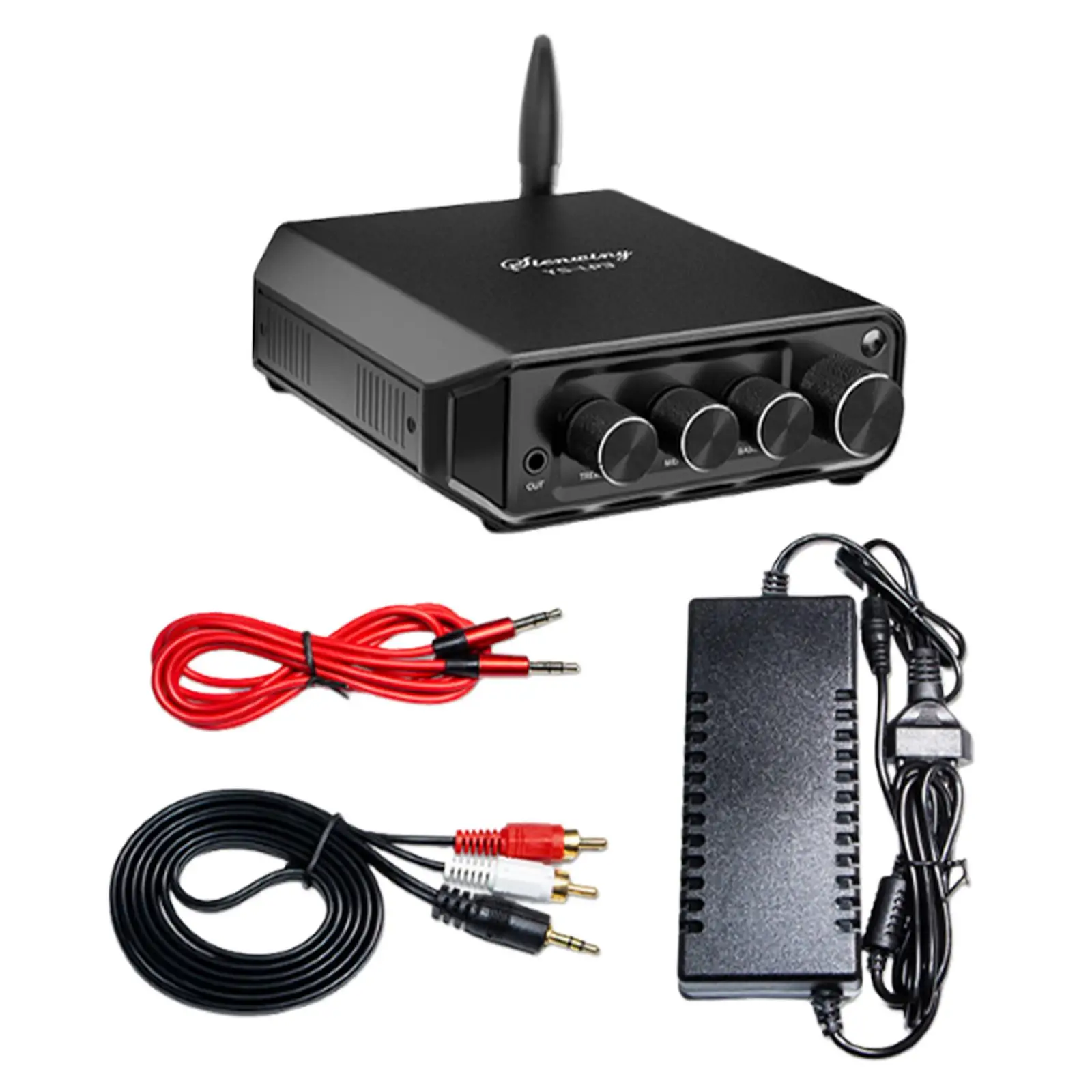 Power Amplifier Hi-fi 2.0 50wx2 Class D Two Channel Mini Stereo Amplifier for Bookshelf System Speaker Desktop