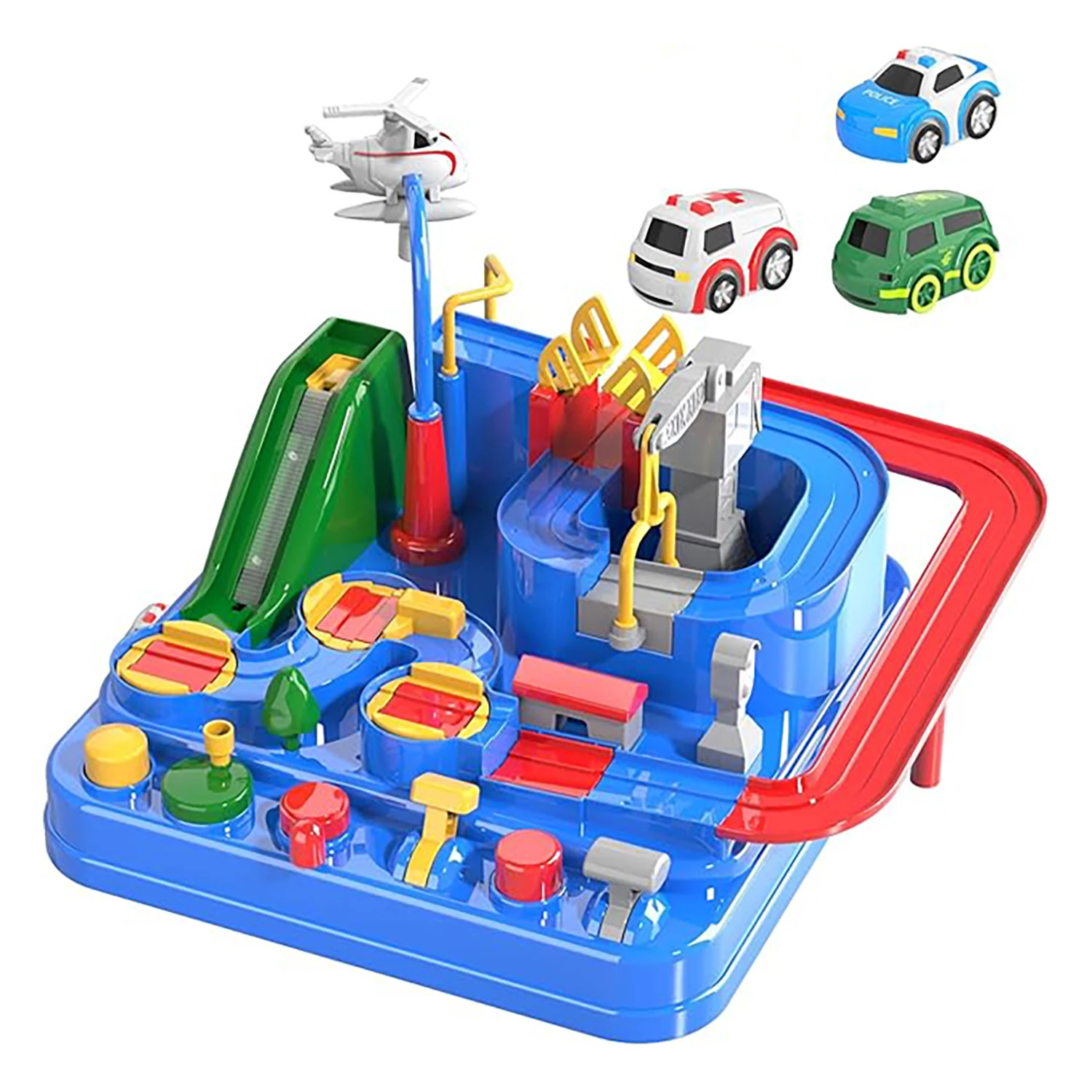 

Children's Car Challenge Adventure Toy Parent Child Interactive Puzzle Brain Powered Rail Car