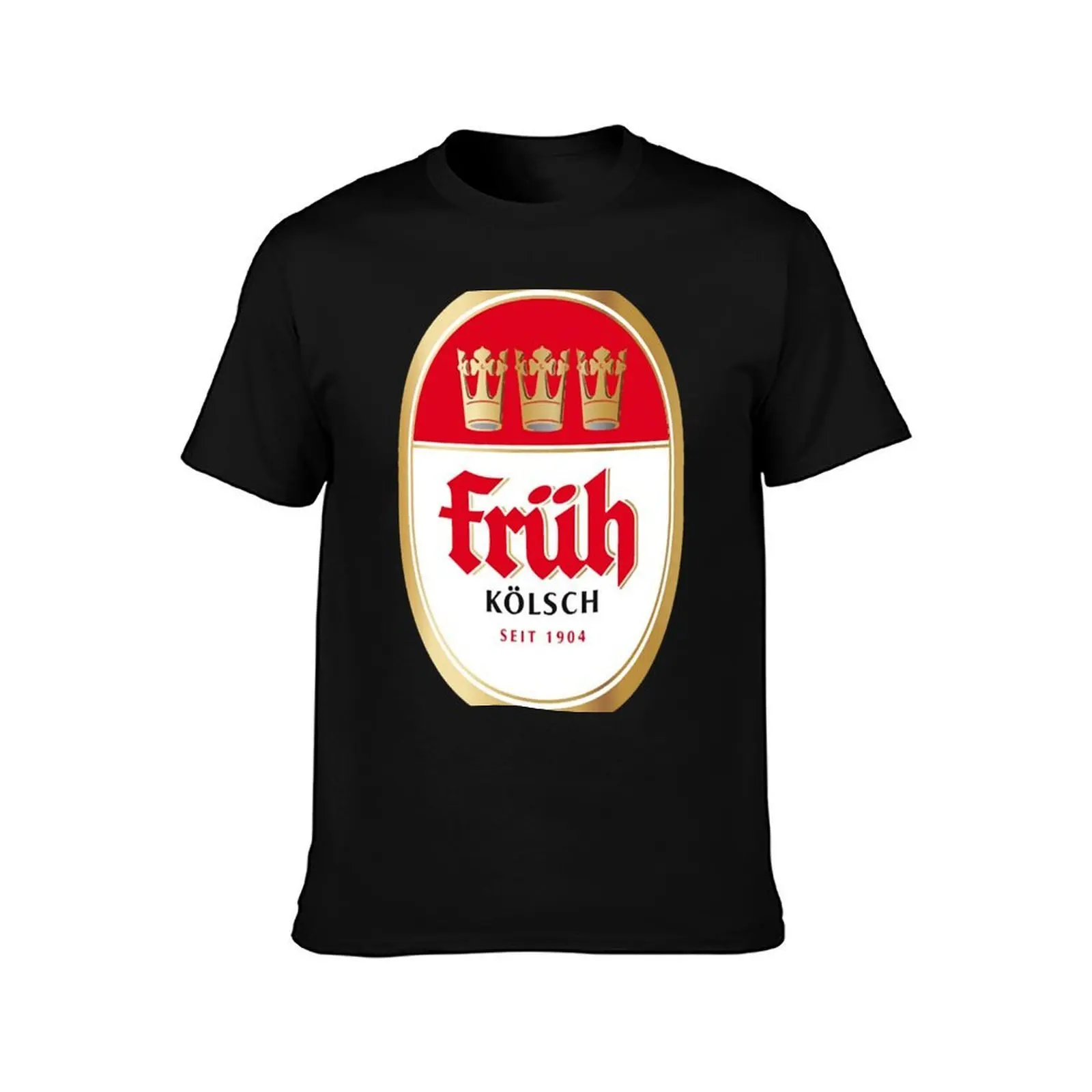 Früh K?lsch beer logo brewery local beer! T-Shirt Summer Casual Cotton Tee Oversized Streetwear Tops Vintage Graphic Print