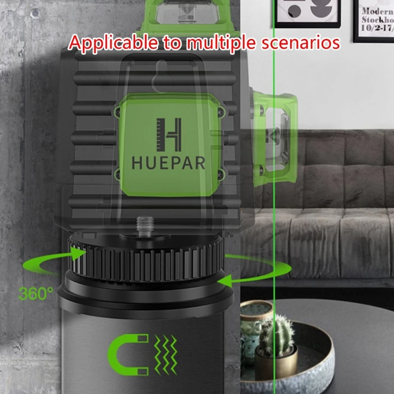 Staffa regolazione fine aggiornata Adattatore livello a forma L Base girevole magnetica multifunzionale per a parete