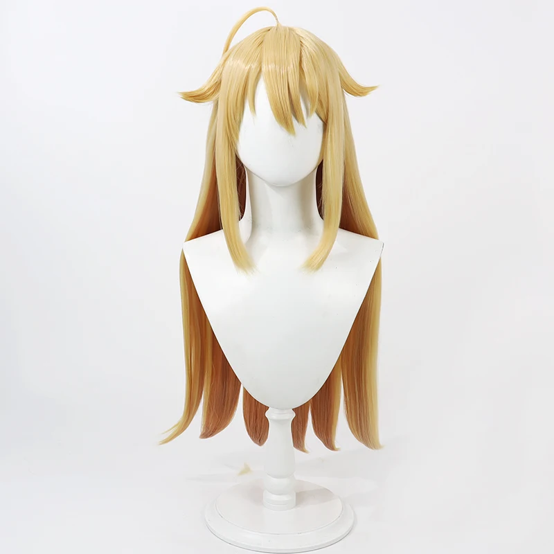 Anime Yuri Shikanoko Nokonoko Shitantan My Deer Friend Nokotan Torako Koshi Cosplay Wig Orange Yellow Long Synthetic Hair