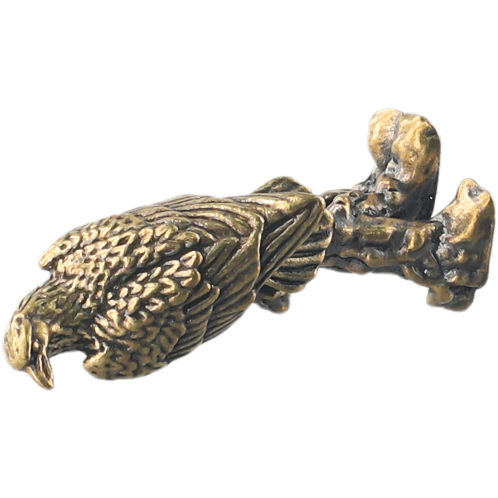 Creative Handmade Copper for eagle Ornament Vintage Bird Statue Sculptures Miniatures Home Office Desk Animal Decor