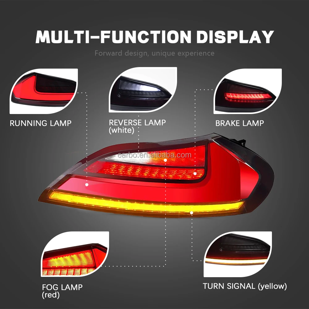 LED Tail Lights for Z4 2009-2016 Modified Car Tail Lamp with Turn Signal Brake Reversing Light