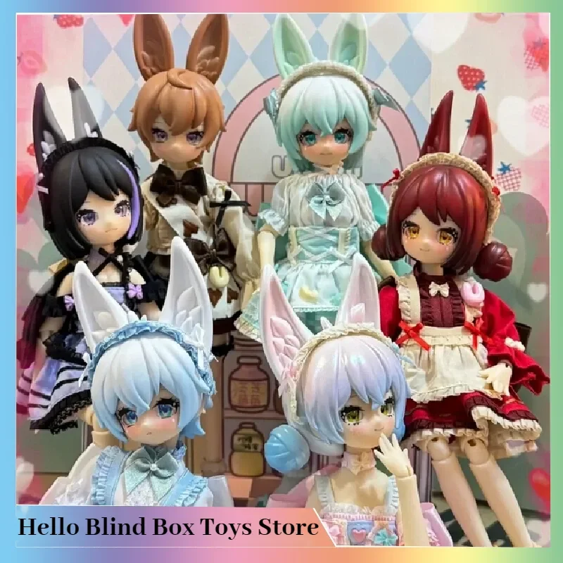 

Genuine Ufdoll Tea Drink Series Movable Bjd 6 Points Dress Up Dolls Blind Box Kawaii Toys Collectible Model Birthday Cute Gift