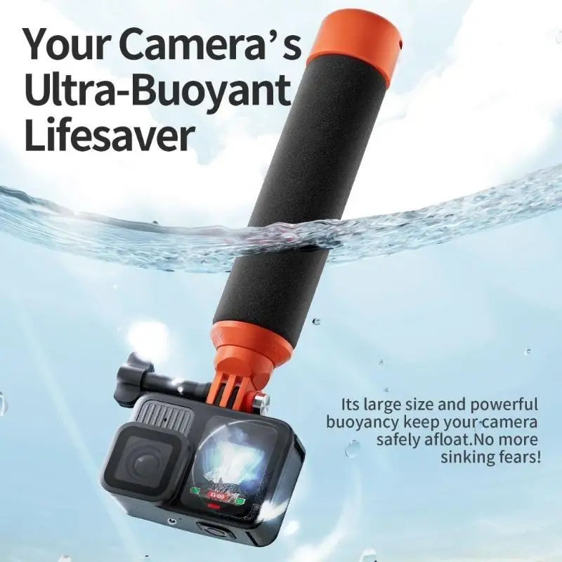 M5TD Universals Waterproof Float Handle Bar For Action Camera AntiSink Safety Feature
