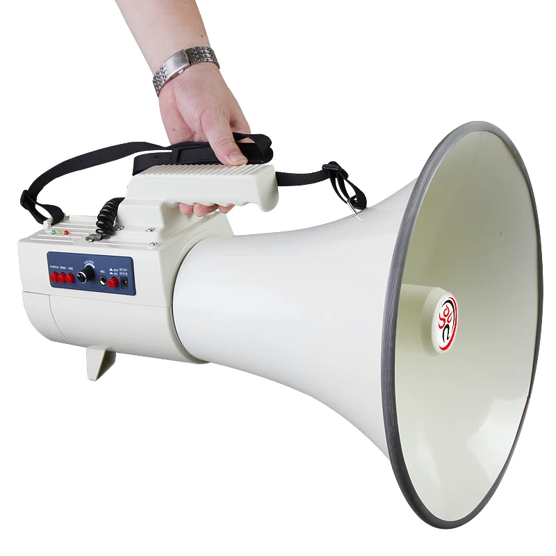 CR-90 Megaphon Großhandel 75W Hochleistungs-Funklautsprecher für den Außenbereich, wiederaufladbar, tragbar, laute Audio-Bandkassette USB