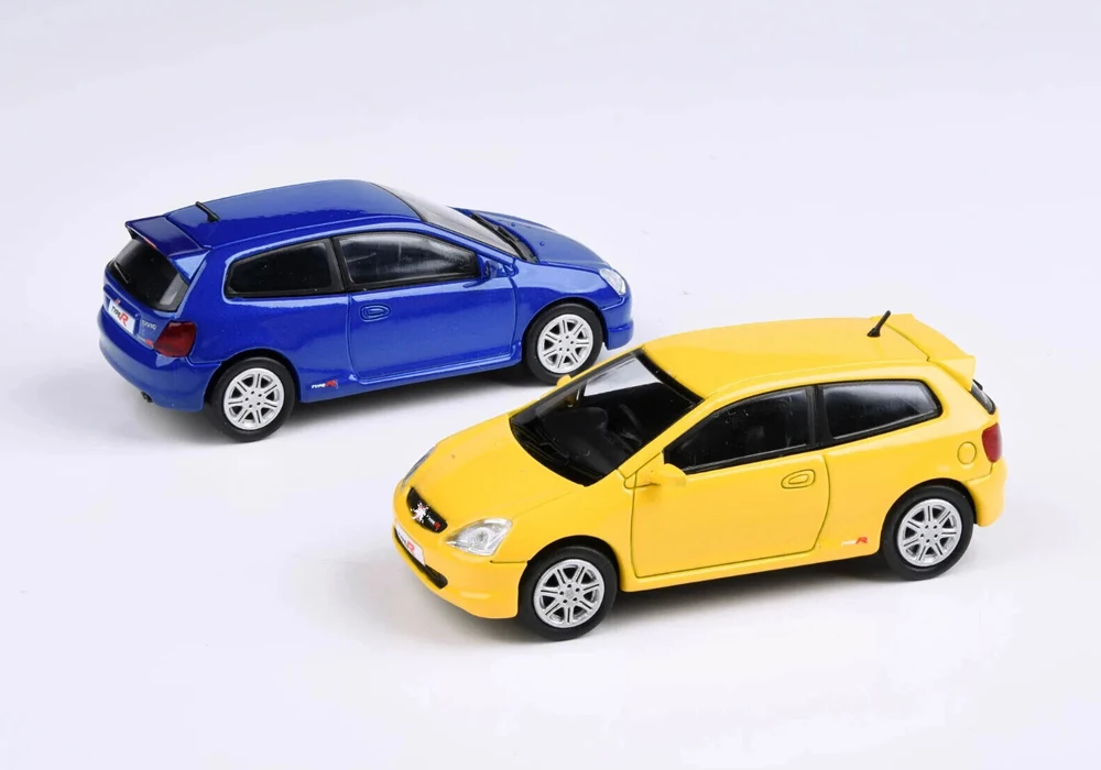 New Para 1/64 Scale 2001 Civic Type R EP3 Diecast Alloy Toy Cars Simulation Model For Collection gift