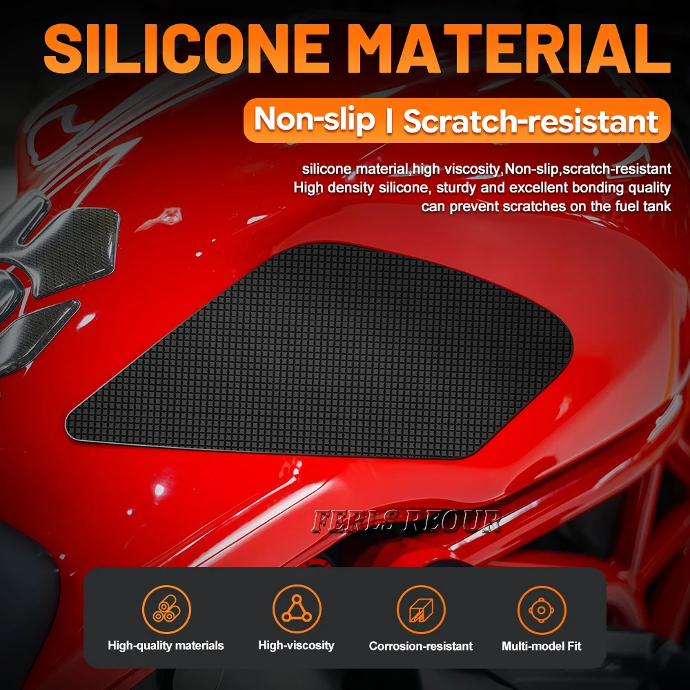 

Легко устанавливаемая силиконовая накладка на бак с прочным клеем для Ducati Monster 797 2017-2019