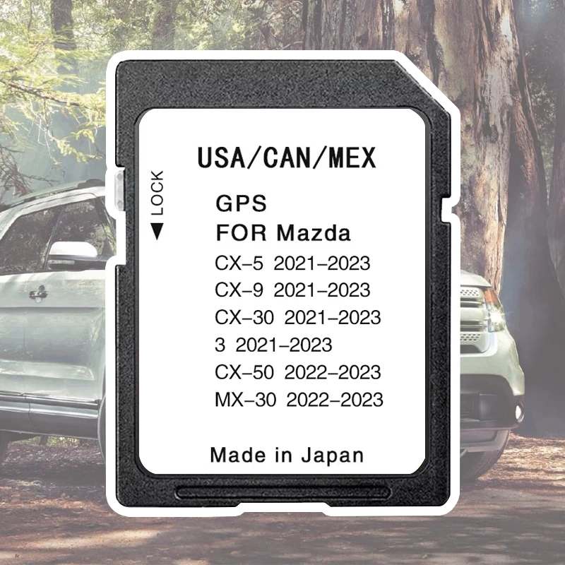 

Update Maps Version Navigation System SD Card USA/CAN/MEX Sat Navi 2023 for Mazda 3 CX-5 CX-9 CX-30 MX-30 CX-50 GPS